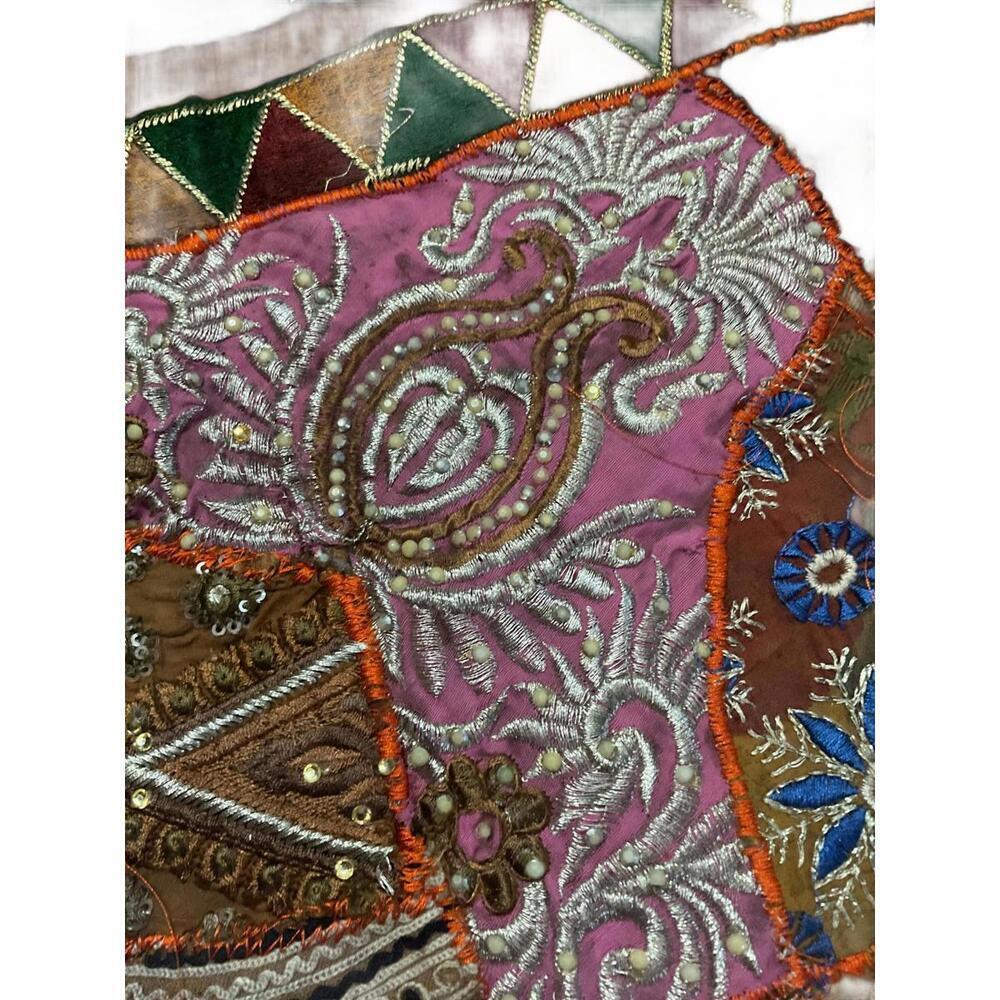 Colorful Embroidered Patchwork Sequined Table Runner - Picture 6 of 9